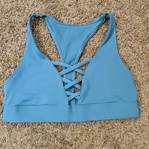 VS Pink Criss cross racerback bralette